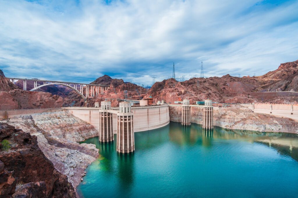 View of the Hoover Dam in Nevada, USA