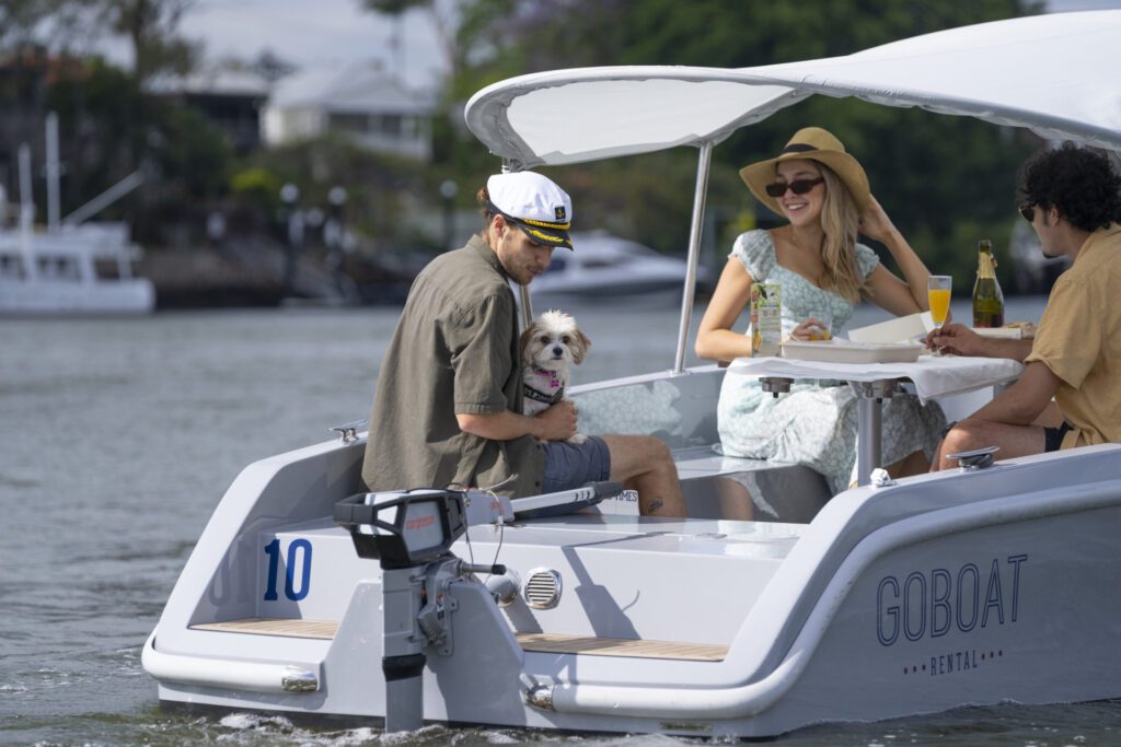 GoBoats on the Brisbane River, a must-do activity perfect for a two-day itinerary in Brisbane