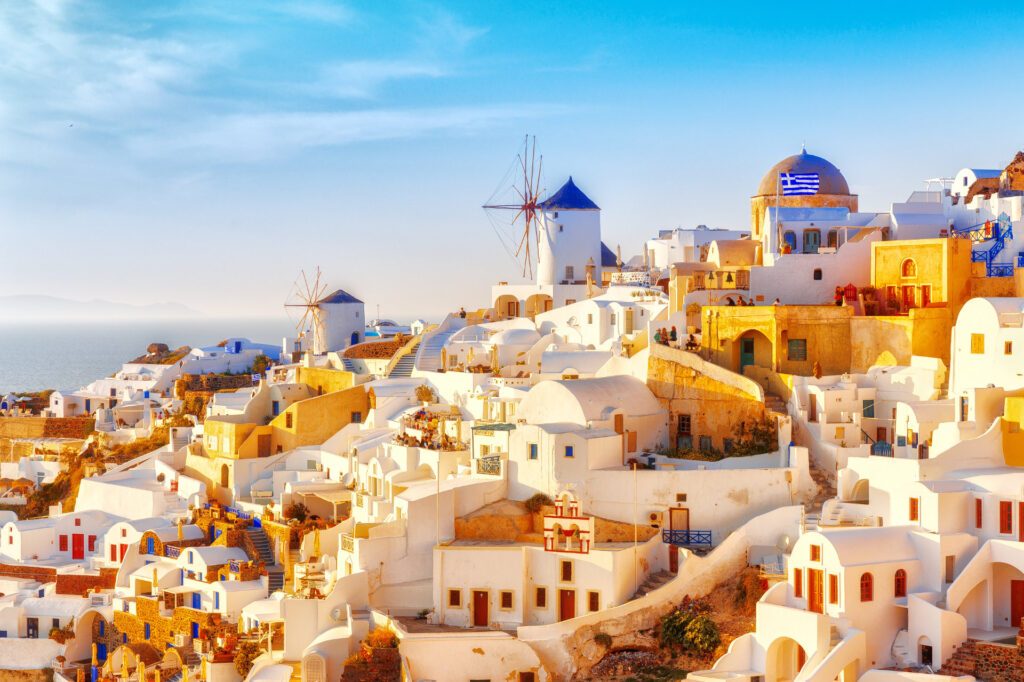 A shot of the gorgeous Oia village in Santorini, one of the best Greek islands - Luxury Escapes