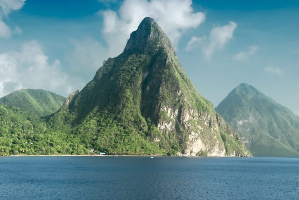 Piton Mountains in St Lucia, one of the best places to visit in the Caribbean Islands - Luxury Escapes