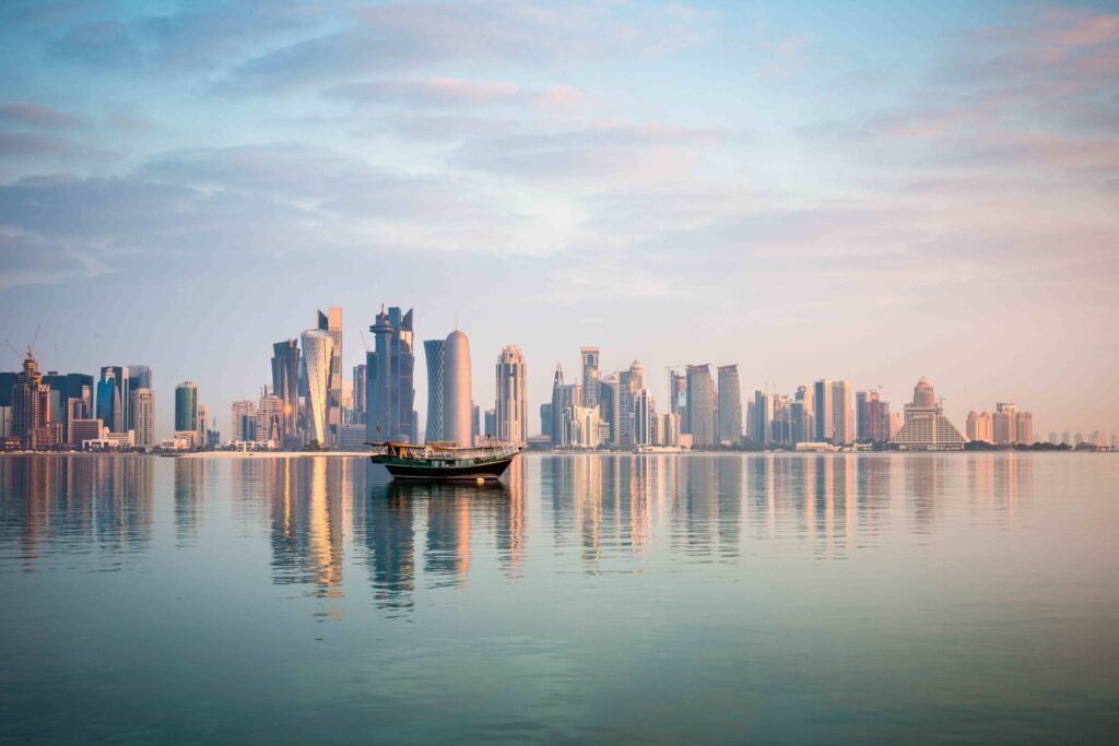 An image of the Doha skyline to illustrate a guide on what to do in Doha - Luxury Escapes