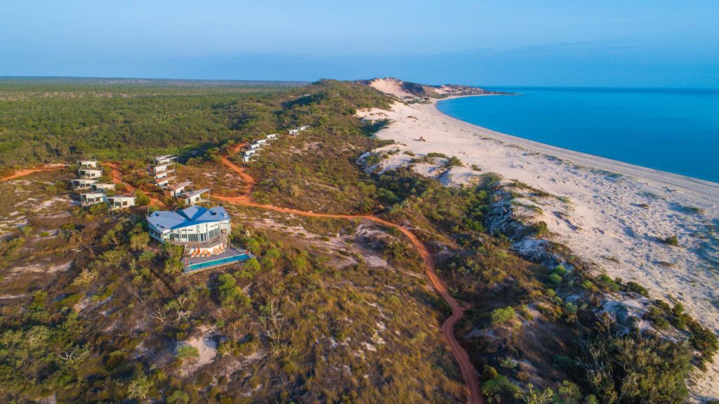 Aerial shot of Berkeley River Lodge