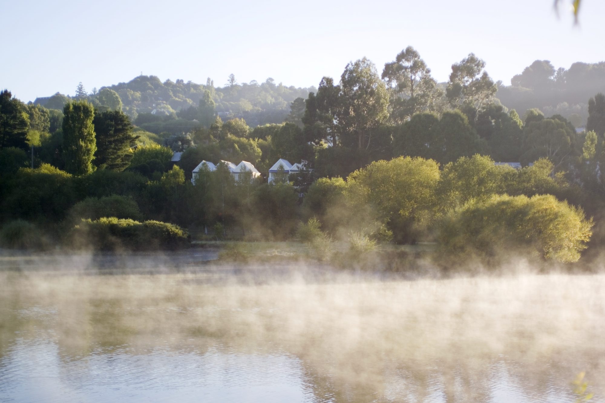 Lake House across the misty lake|Hotel Frangos in the centre of Daylesford Town|One of the stunning baths at the Hepburn Bathhouse & Spa|Wombat State Forest|Sharon Flynn of The Fermentary
