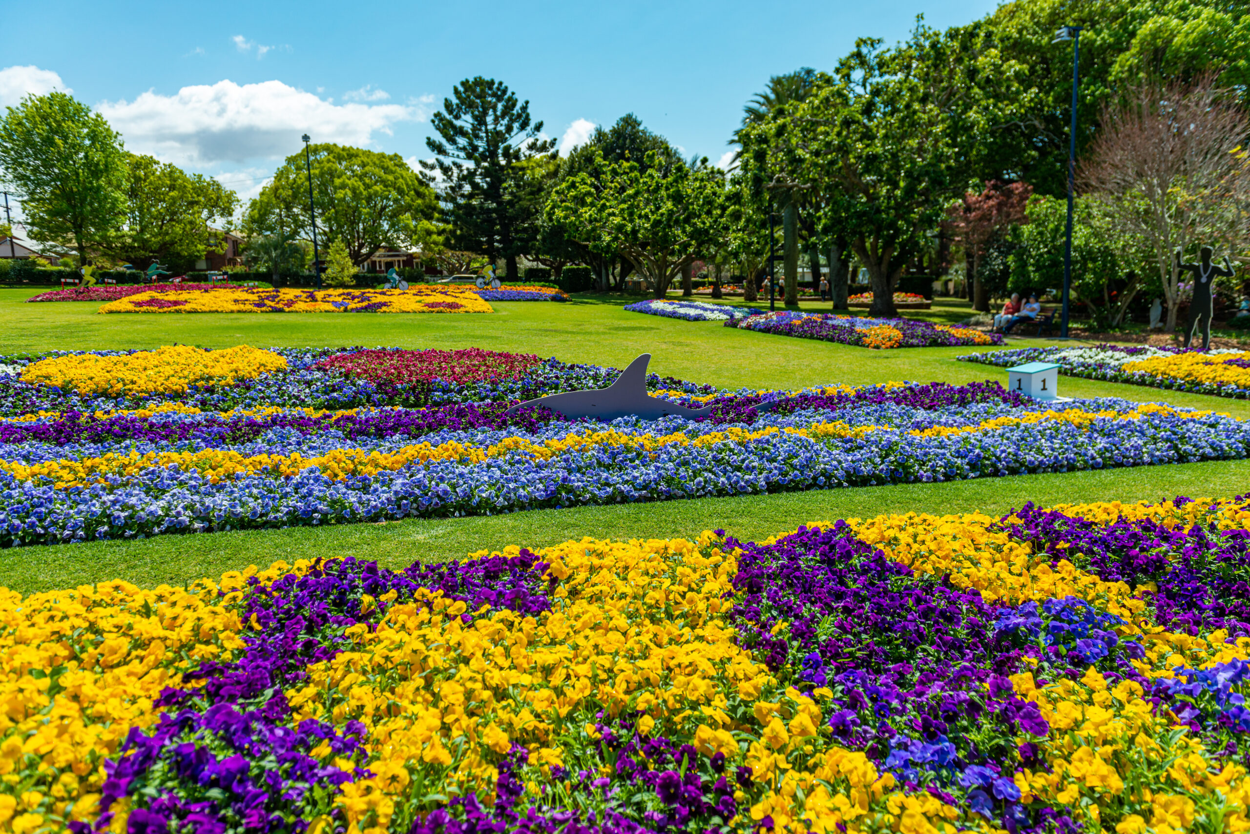 Australia's Best Flower Festivals|Tulip gardens with small crowd||||