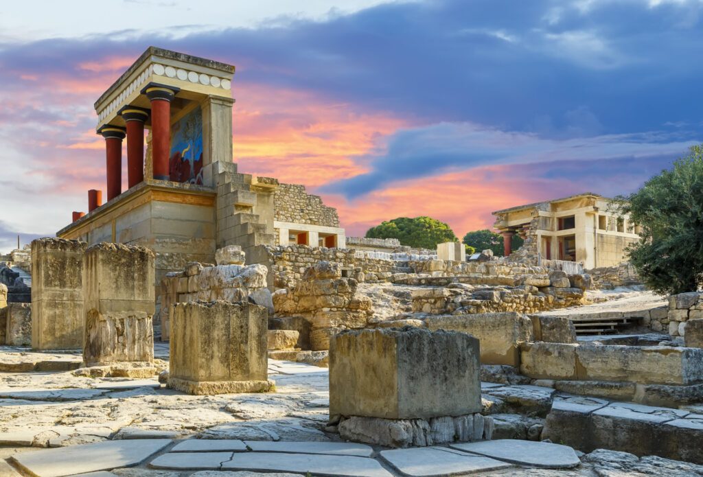 The Palace of Knossos offers a spectacular glimpse into the past, complete with mythological importance, all in Crete, a must-see on any Greek Island itinerary - Luxury Escapes