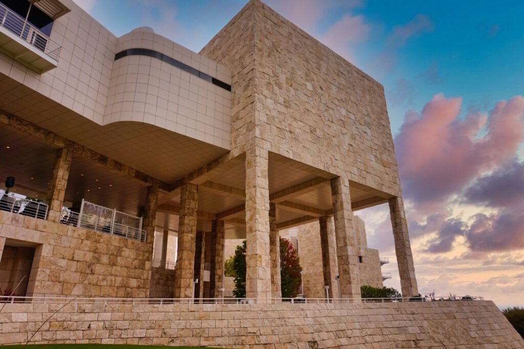 Sunset at the Getty Museum in Los Angeles, California. - Luxury Escapes