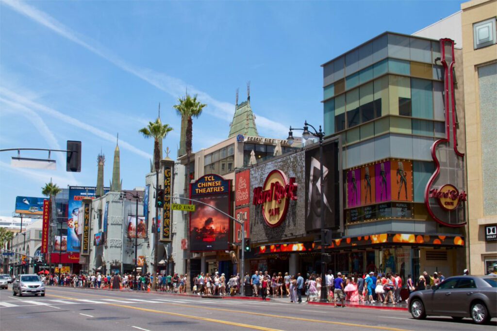 See the glitz and glamour of Hollywood from the iconic Hollywood Walk of fame where over 2000 five-pointed terrazzo-and-brass stars embedded in the sidewalk acknowledge the world's biggest stars - Luxury Escapes