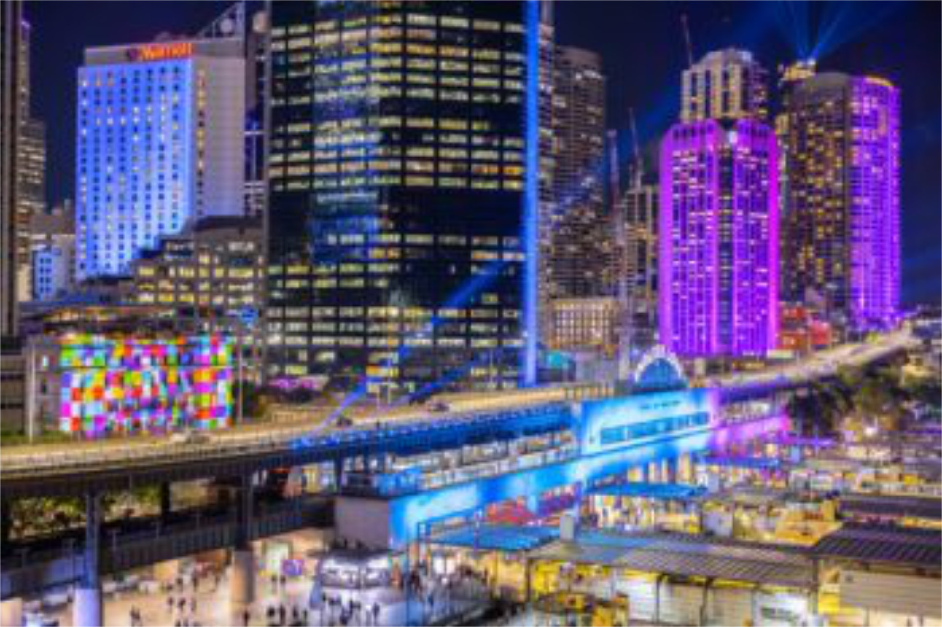 |||||Views of Harbour Lights installations from Barangaroo