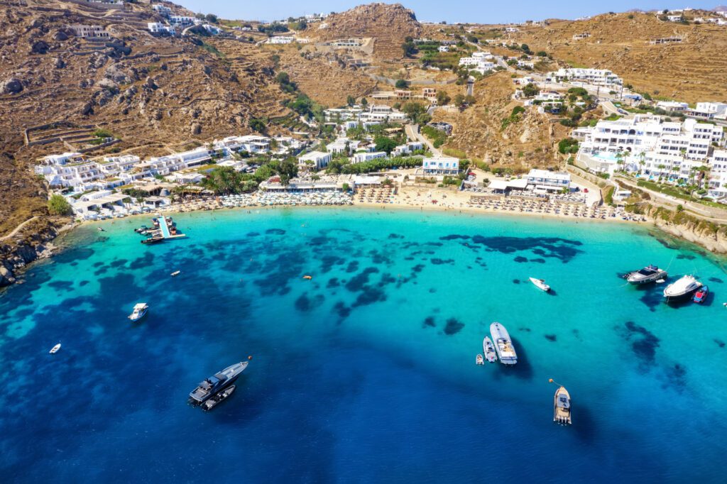 An aerial view of the bay on the peninsula of Peloponnese, Greece's best kept secret