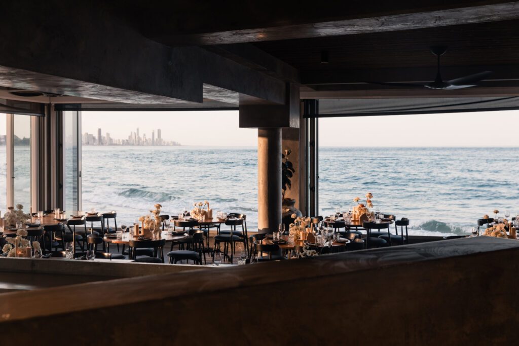 The ocean view from the dining room at Rick Shores, one of the best romantic restaurants on the Gold Coast - Luxury Escapes