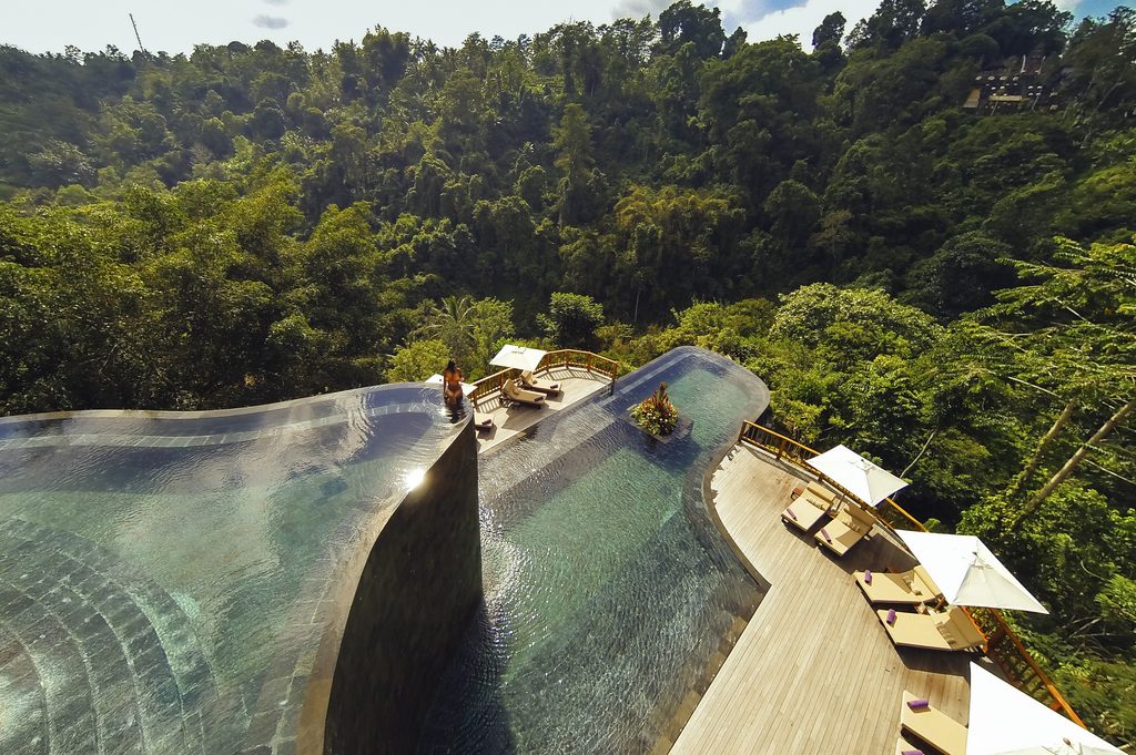 The pool at Hanging Gardens of Bali.