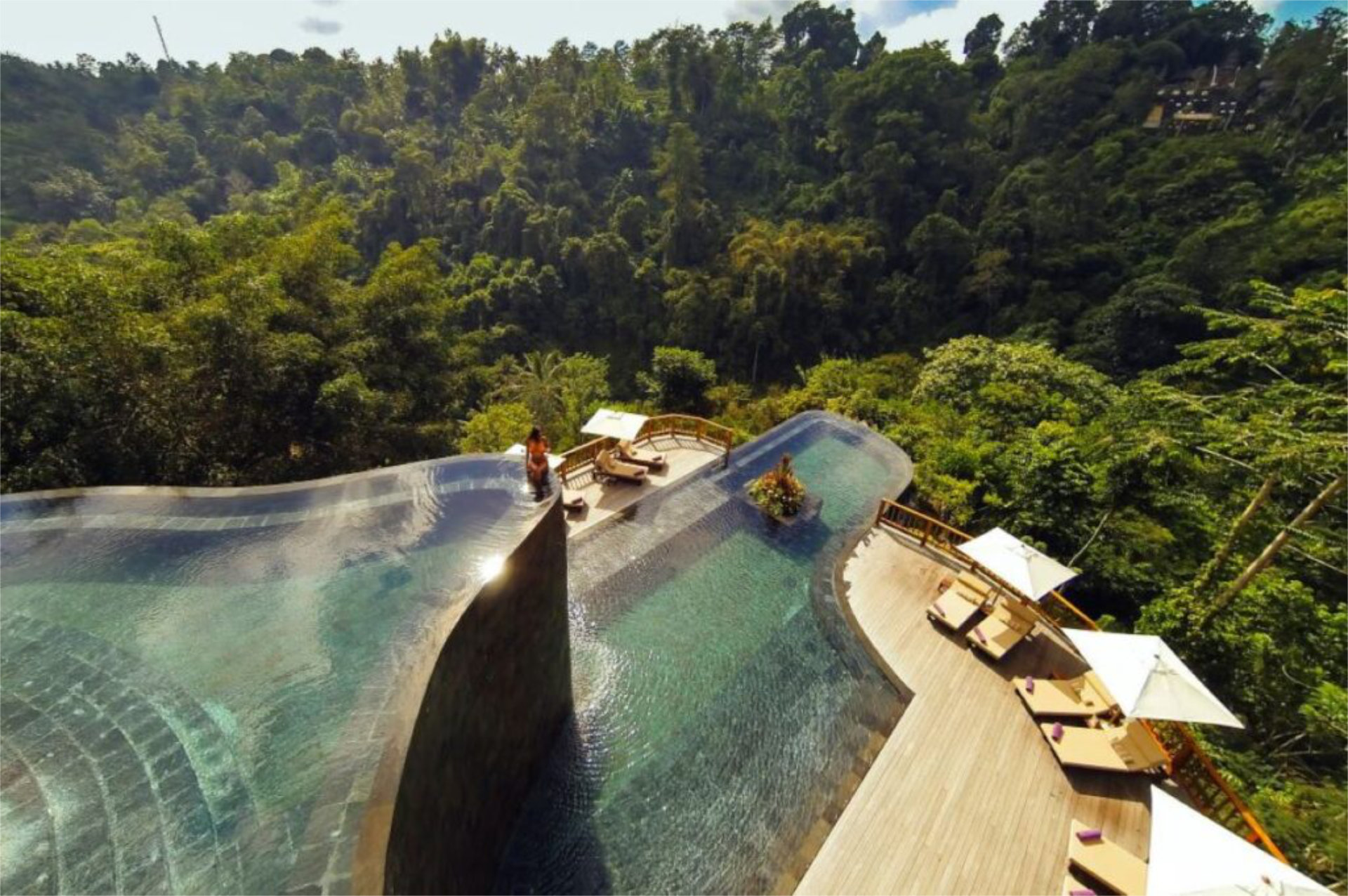 Hanging Gardens Ubud is home to one of Bali, and the world's, most spectacular swimming pools - Luxury Escapes