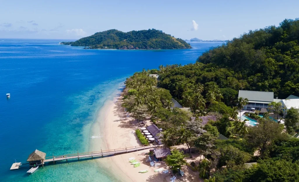 An aerial shot of a beach which is one of the best destinations for families to choose for their next escapes - Luxury Escapes