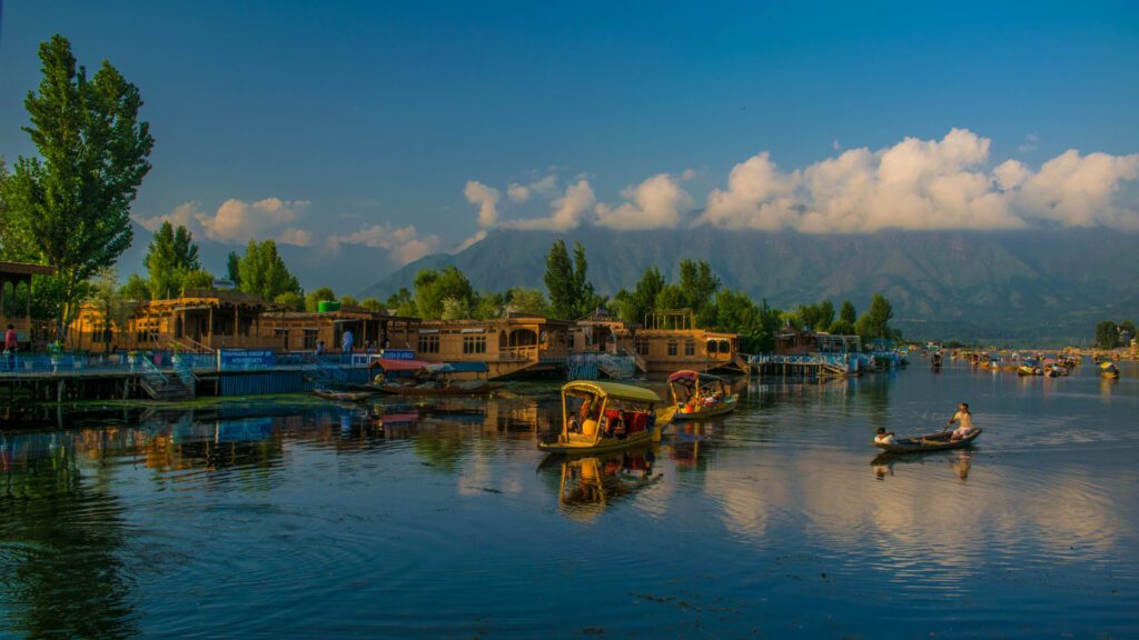 Shikara ride on Kashmir's Dal Lake