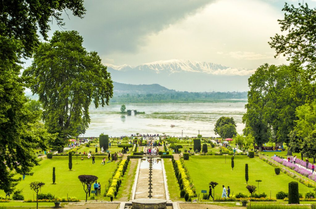 Nishat Bagh Mughal Garden in Srinagar, Kashmir