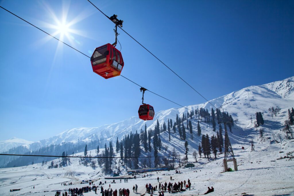 Gondola ride in Gulmarg, Kashmir