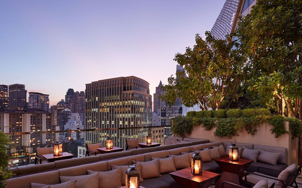 Architectural wonder at Park Hyatt Bangkok's Penthouse Bar + Grill, one of the city's best rooftop bars - Luxury Escapes