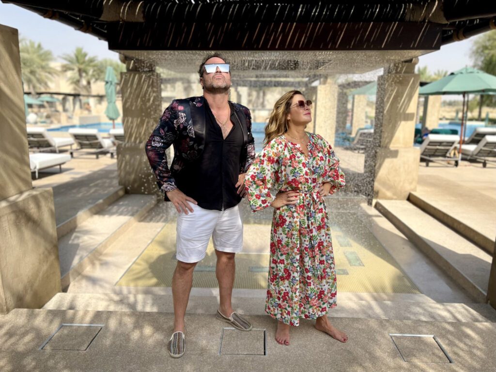 Jane and Miguel, hosts of Luxury Escapes: The World's Best Holidays in Dubai - Luxury Escapes