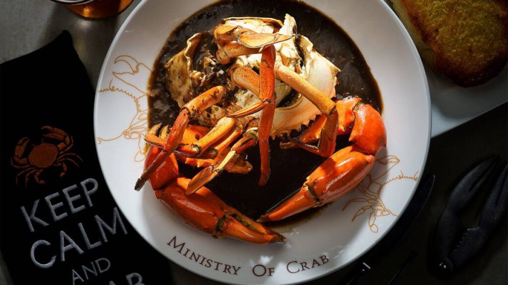 Delicious crab main course at acclaimed Sri Lanka restaurant Ministry of Crab - Luxury Escapes