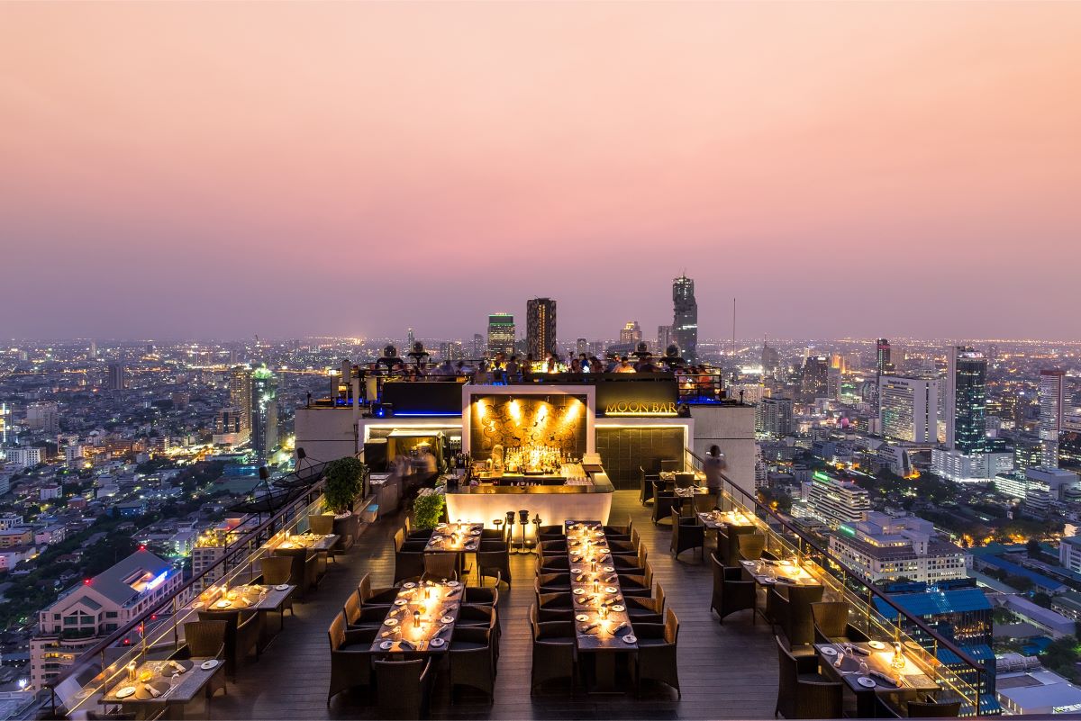 Skyline views from Moon Bar, one of Bangkok's best rooftop spots - Luxury Escapes