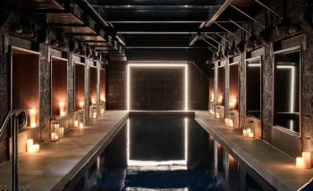 The pool at The Interlude, a new luxury hotel in Melbourne.