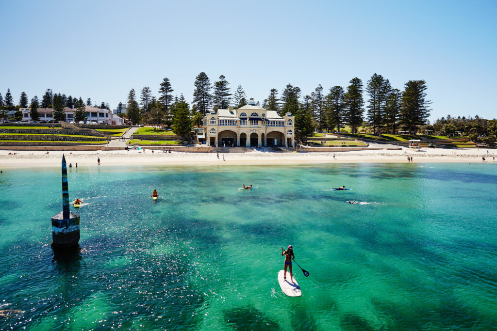 An aerial view of Cottesloe Beach, Perth - Luxury Escapes