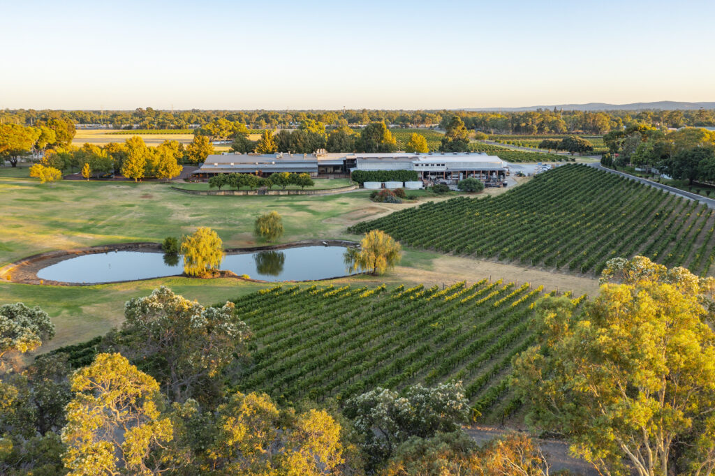An ariel view of the Sandalford Wines, Swan Valley - Luxury Escapes