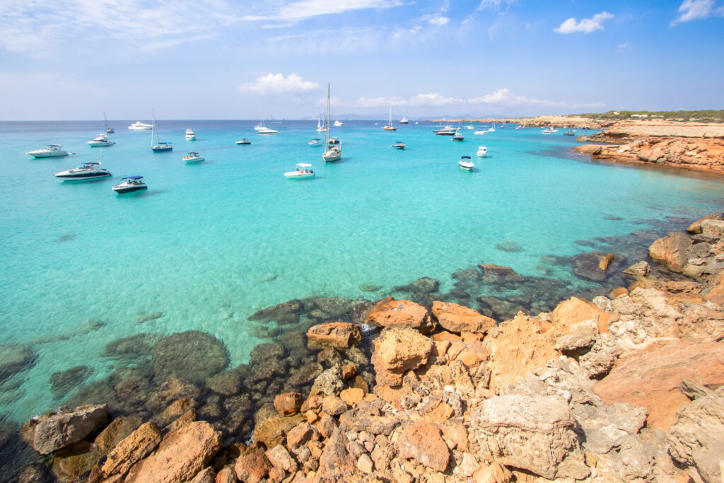 One of Spain's most beautiful beaches, Cala Saura, Formentera.