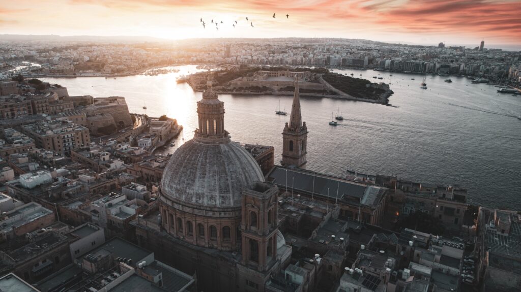 City of Valletta in Malta.