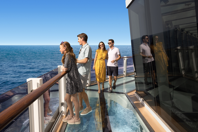 People enjoying the gorgeous ocean walk on Norwegian Viva - Luxury Escapes
