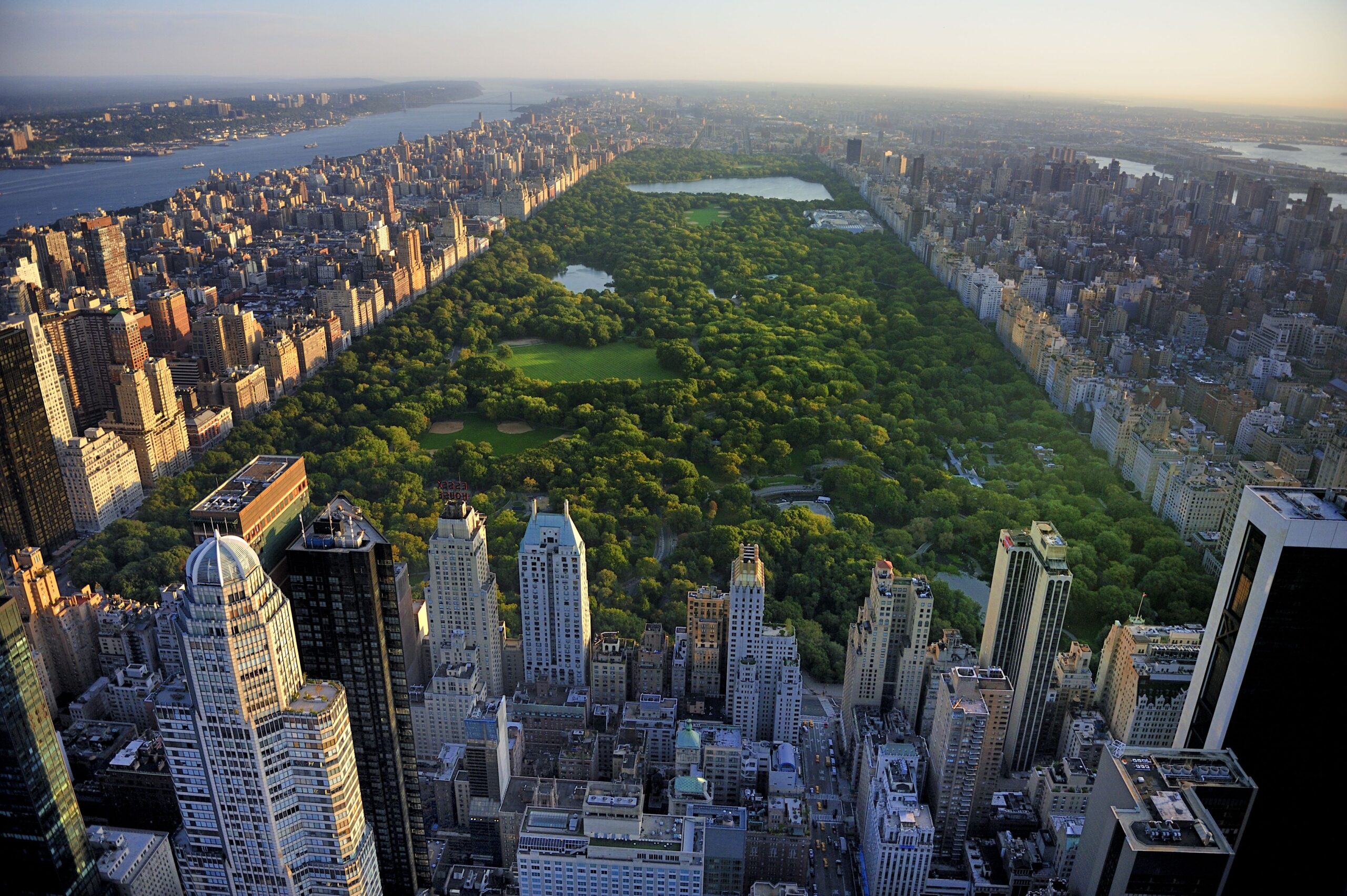 An aerial view of New York, from one of the best lookout spots in New York City