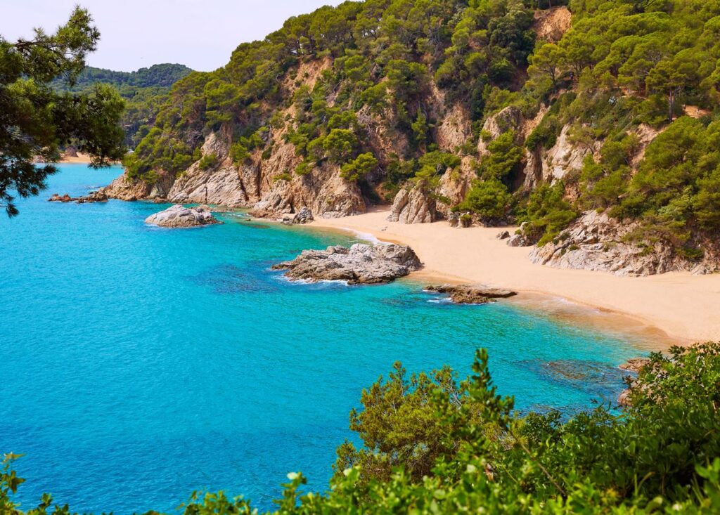 One of Spain's most beautiful beaches, Playa de Sa Boadella, Costa Brava.