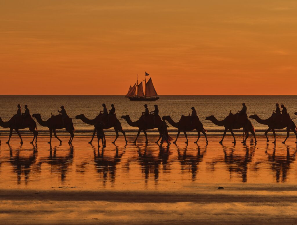 Bucket-list adventure along Cable Beach in Broome by camelback - Luxury Escapes 