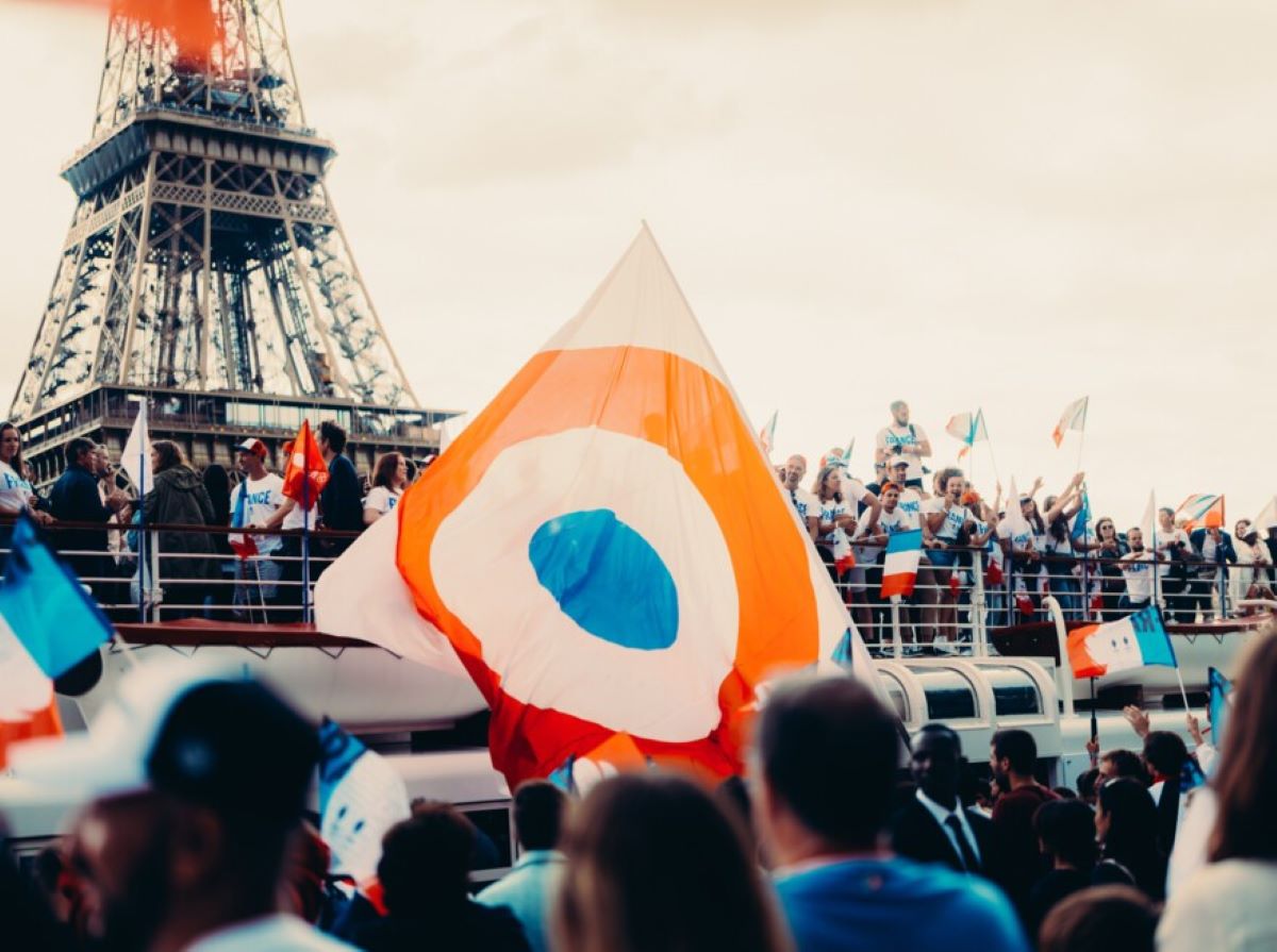 Celebration a year ahead of the Paris Summer Olympics 2024.