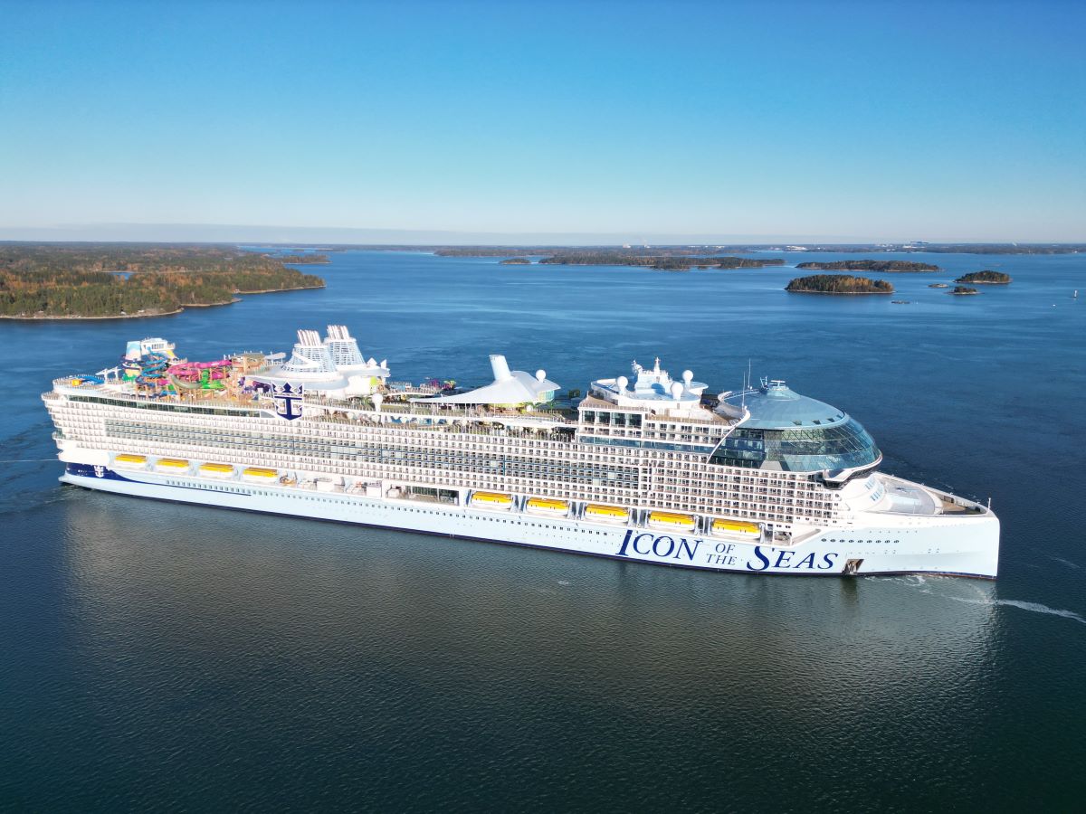 Royal Caribbean's Icon of the Seas, the newly launched ship that is now the largest in the world.