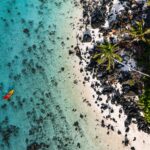 Aerial shot of the Cook Islands