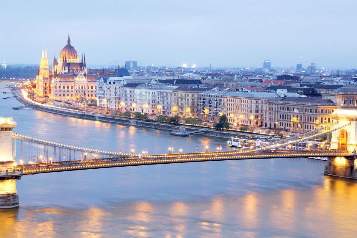 A shot of Budapest and the river, a destination dupe for Paris.