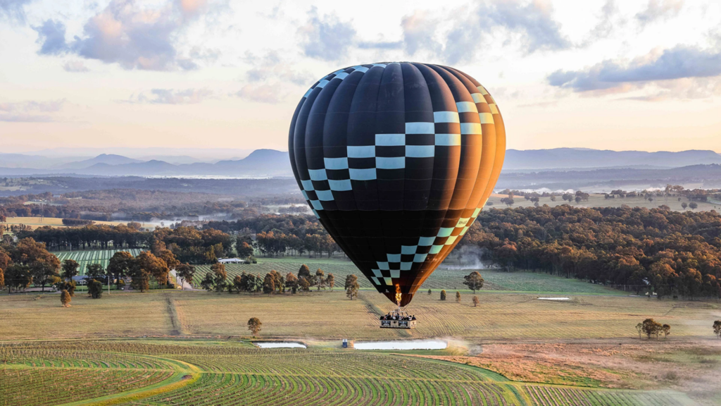 Hunter Valley balloon flight, a place to take a hot air balloon ride.