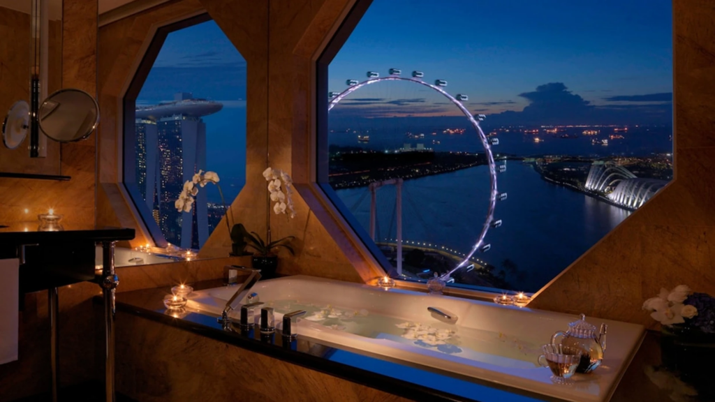 Premier Suite, The Ritz-Carlton, Millenia Singapore, home to one of the world's most incredible bathtubs