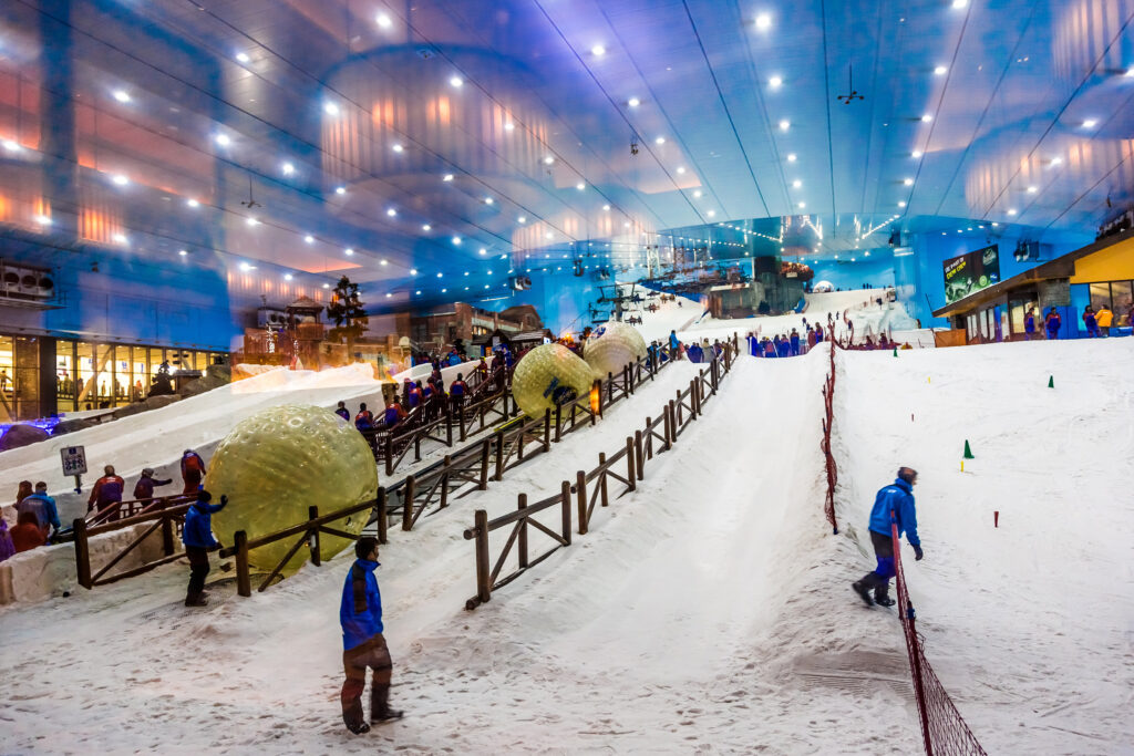 Ski Dubai, an indoor ski park at the Mall of Emirates, a family friendly destination in Dubai