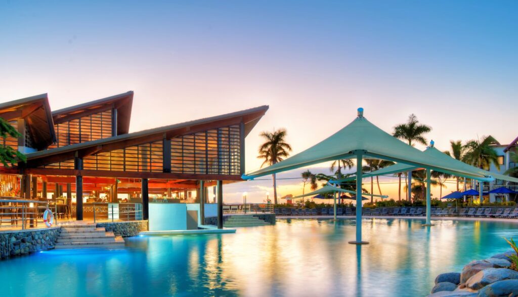 The sparkling pool area of Radisson Blu Resort, Fiji Denarau Island which is one of the best places to stay in Fiji, the coral capital of the world - Luxury Escapes