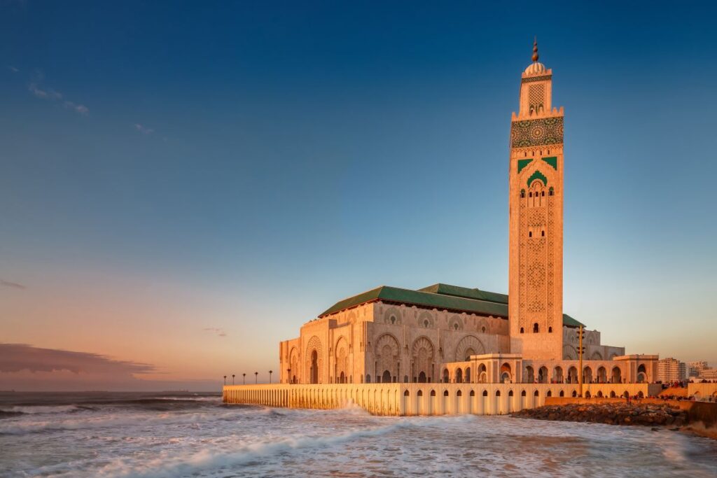 Astounding Hassan II Mosque is one of Casablanca's most mesmerising sights, and a must-see for sun-seeking travellers visiting Morocco - Luxury Escapes