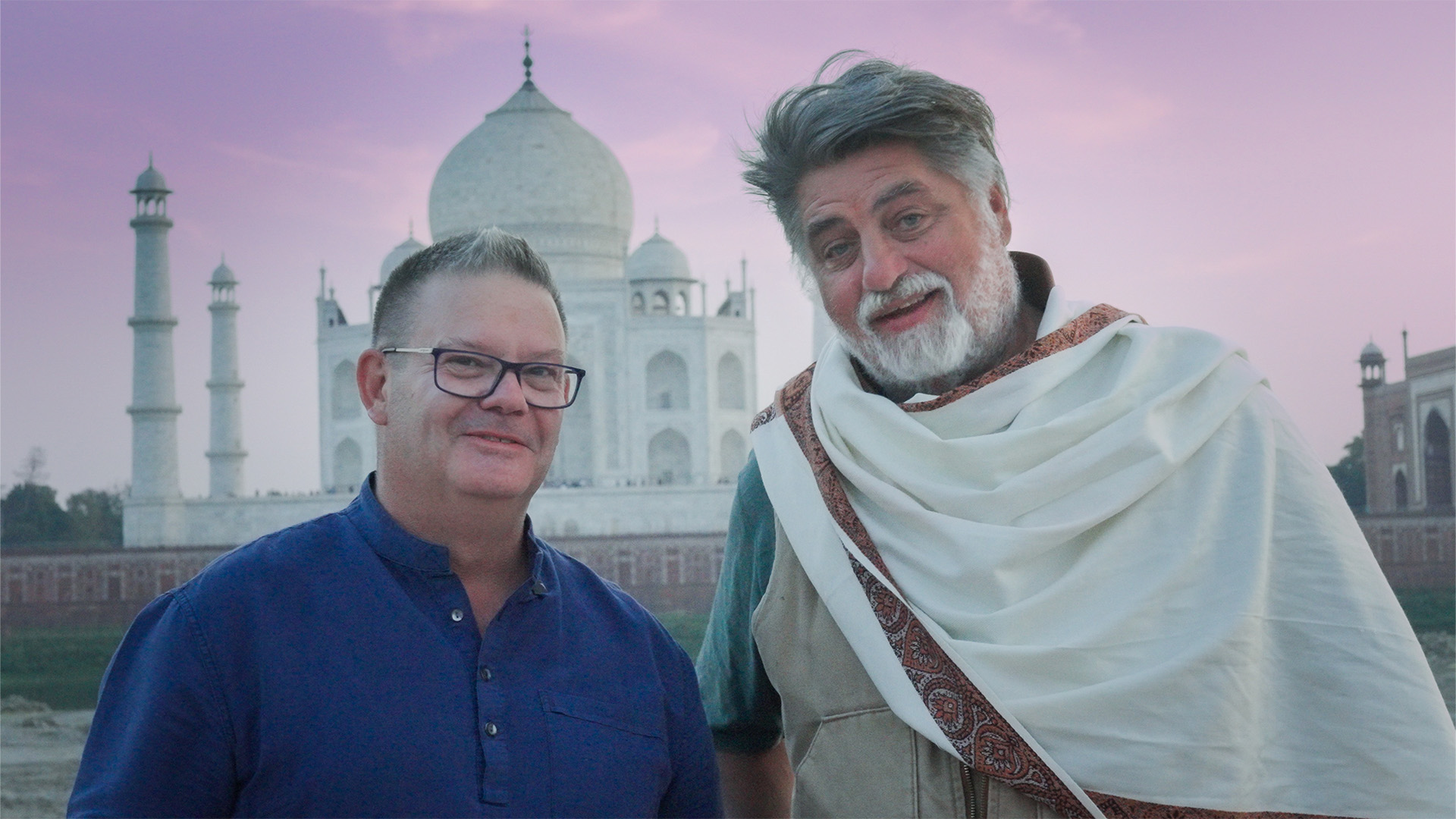 Matt Preston and Gary Mehigan at the iconic Taj Mahal - Luxury Escapes