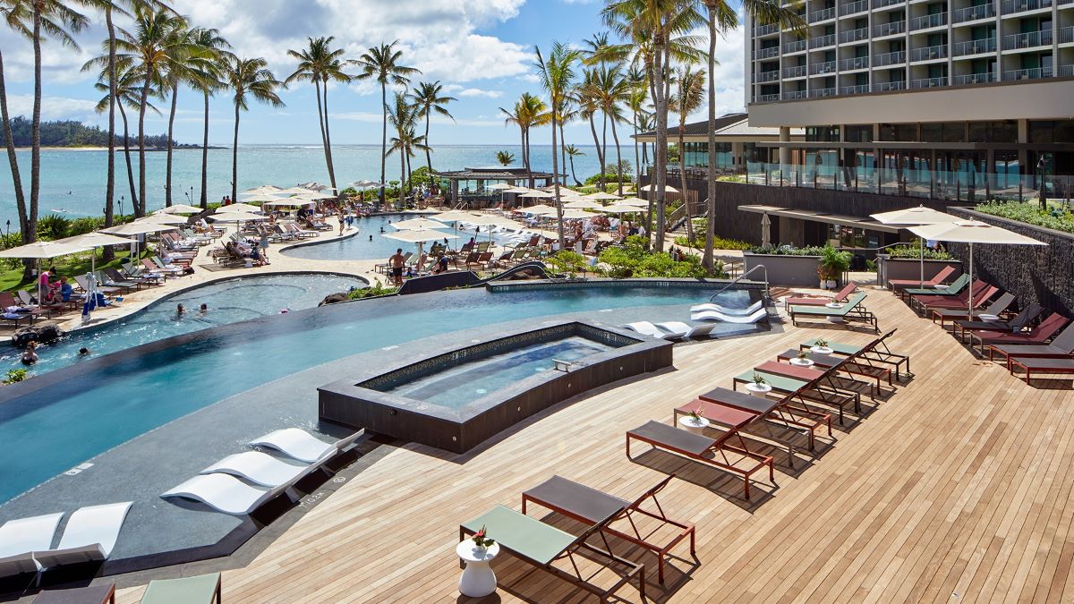 A view of the pool and ocean from Turtle Bay Resort, one of the best five-star resorts in Hawaii - Luxury Escapes