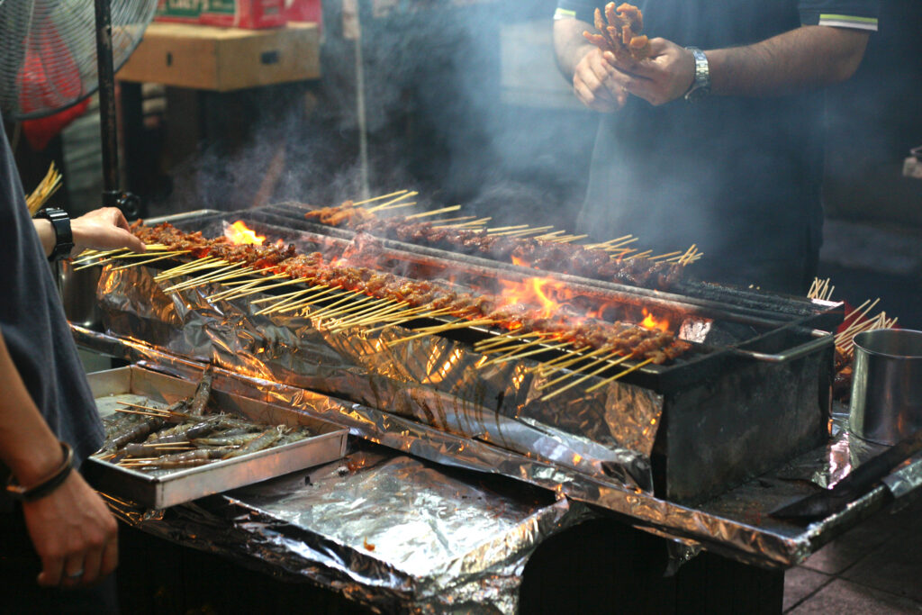 Satay Street food market in Singapore, one of the best destinations in the world for street food - Luxury Escapes 