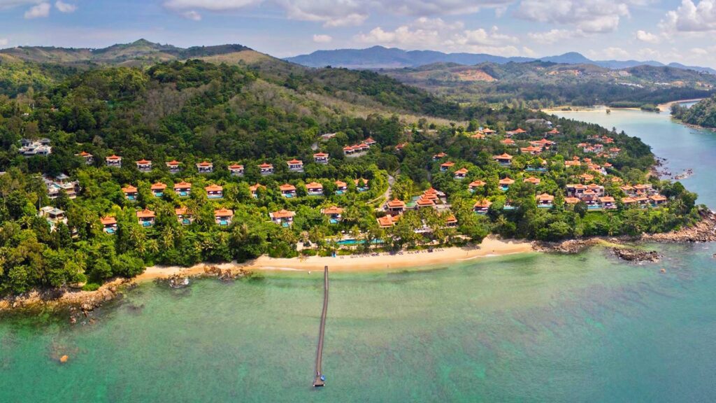 An aerial shot over Trisara Phuket - Luxury Escapes