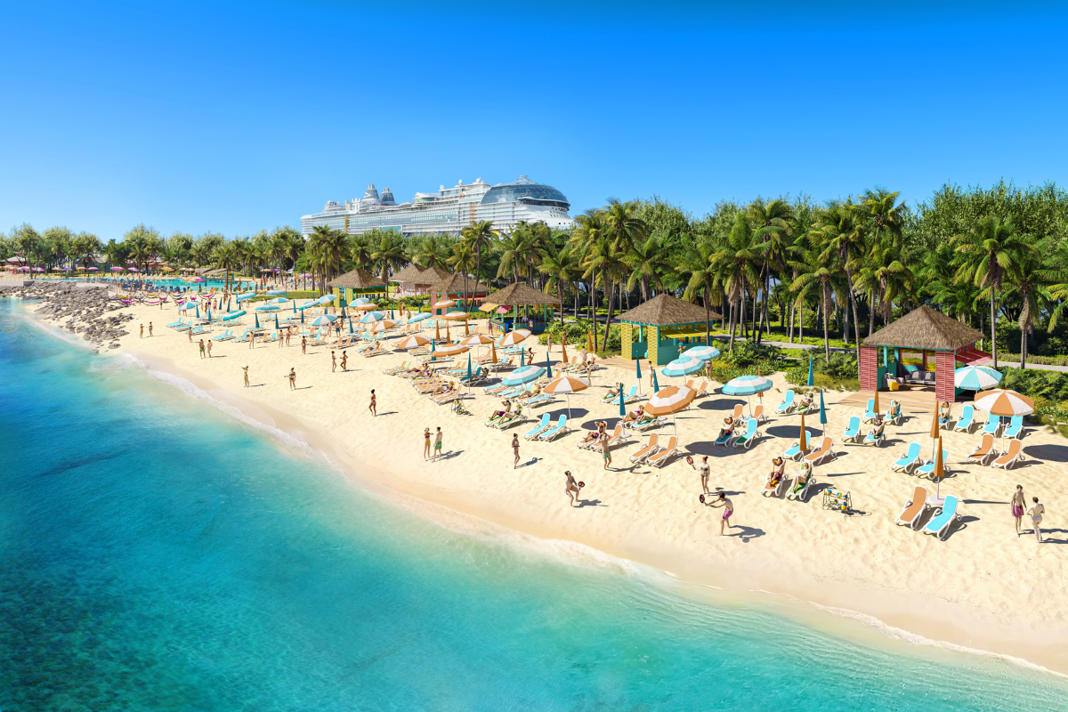 Royal Caribbean and The Bahamas have officially broke ground on a new private beach club in Nassau, set to open in 2025 - Luxury Escapes