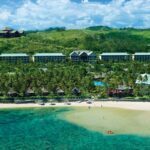 An aerial shot of OUTRIGGER Fiji Beach Resort, which has just unveiled its new renovations - Luxury Escapes