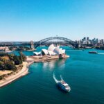 An aerial shot of the Sydney Habour, one of the top things to do in Sydney - Luxury Escapes