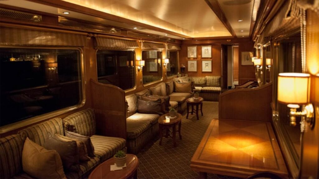 Soiuth Africa's The Blue Train's non-smoker's Lounge Car, a bastion of old-world elegance - Luxury Escapes